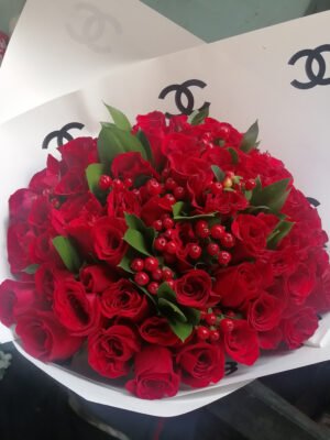 RR-006-RAMO-ROSAS-ROJAS-15-rosas-4-Impericum-Papel-Decorativo-Lazo-de-Cinta Ramo de Rosas Rojas